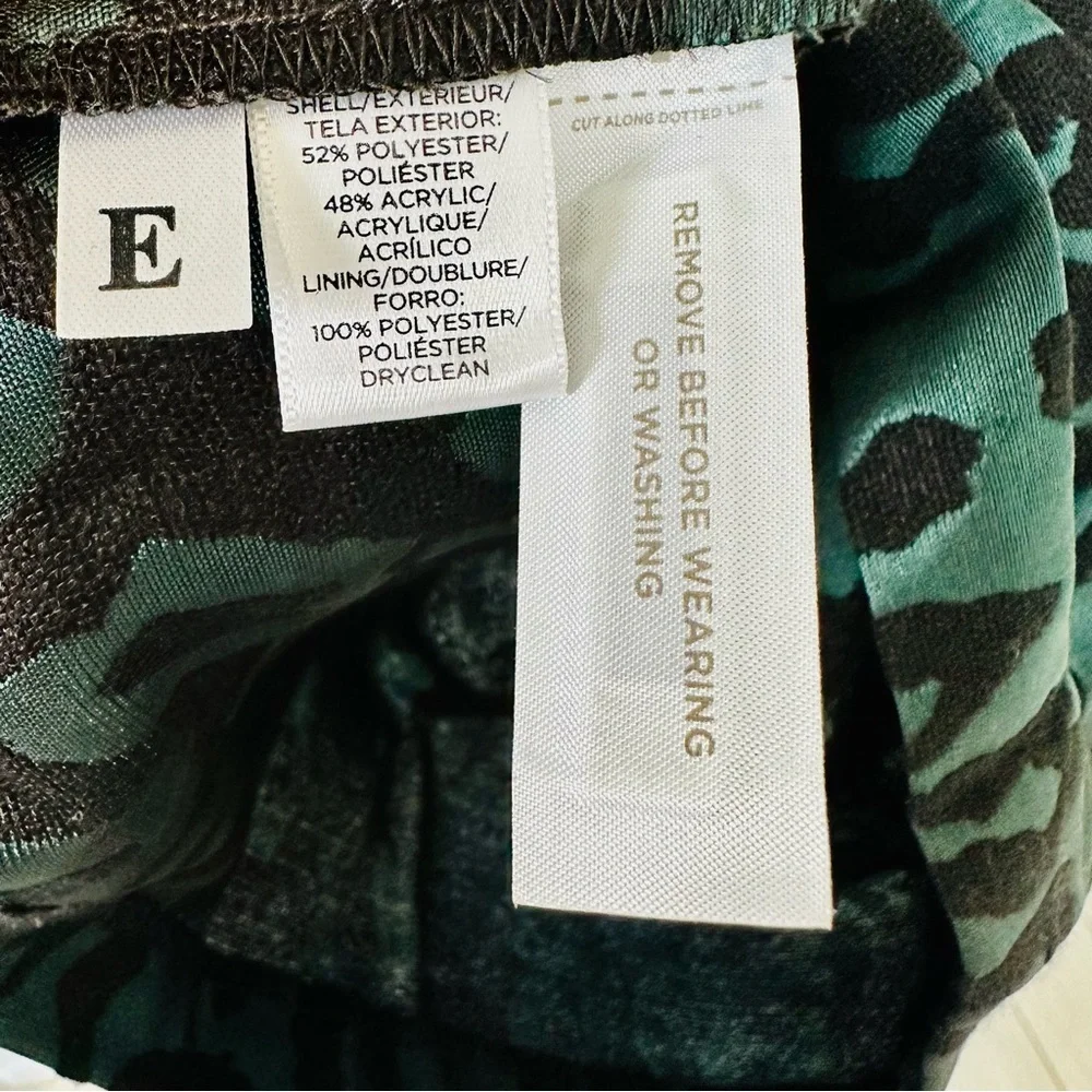 Ann Taylor Loft Green Cheetah Print Dress NWT - Picture 14 of 14